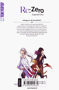 Backcover Re:Zero – Capital City 1