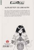 Backcover Battle Angel Alita: Last Order 10