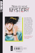 Backcover Nenn es nicht Mystery 1