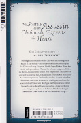 Backcover My Status as an Assassin obviously exceeds the Hero’s 4